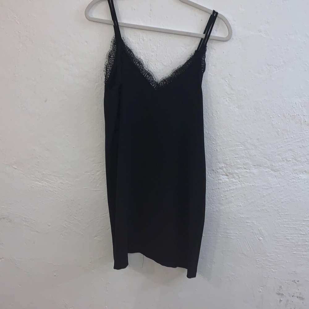 Zara little black dress with lace detail! Size small
